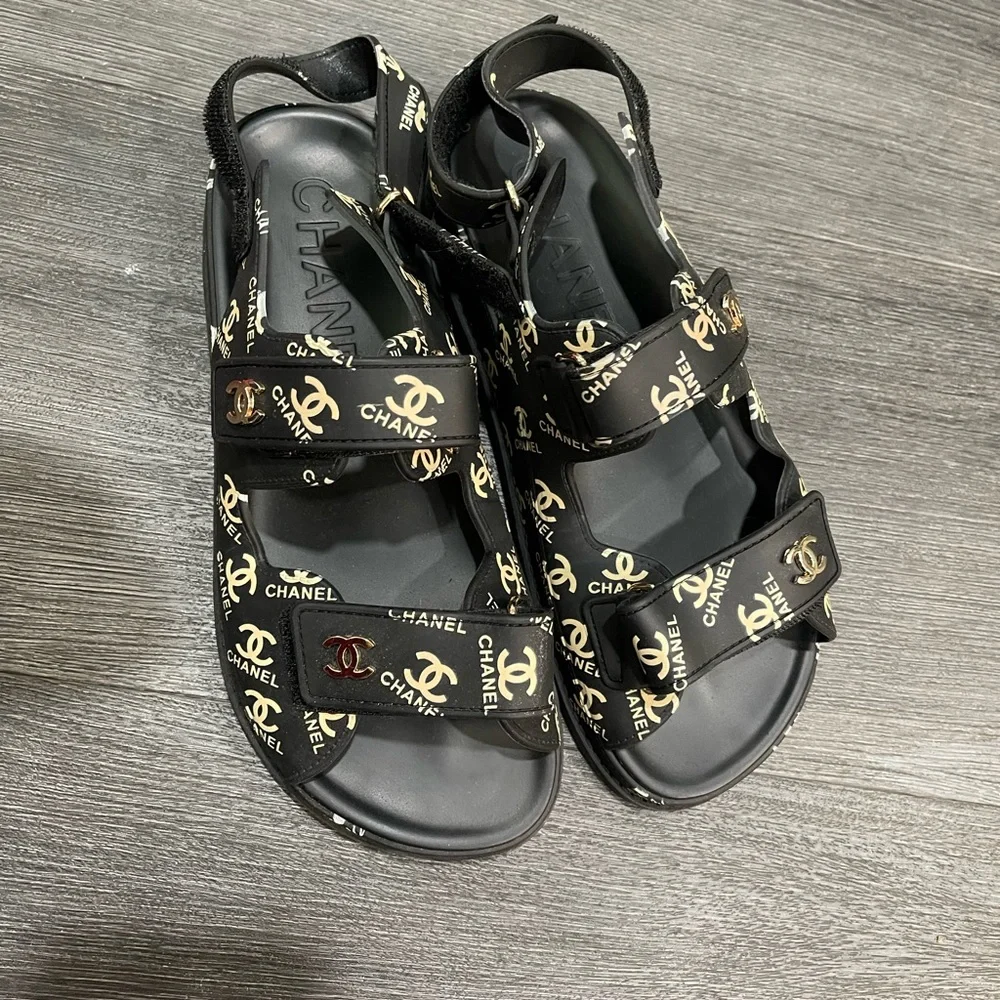 Dad Sandals with Gold Accents - Picture 6 of 12